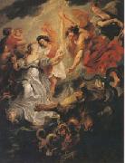 Peter Paul Rubens The Queen's Reconciliation with Her Son (mk05) Spain oil painting artist